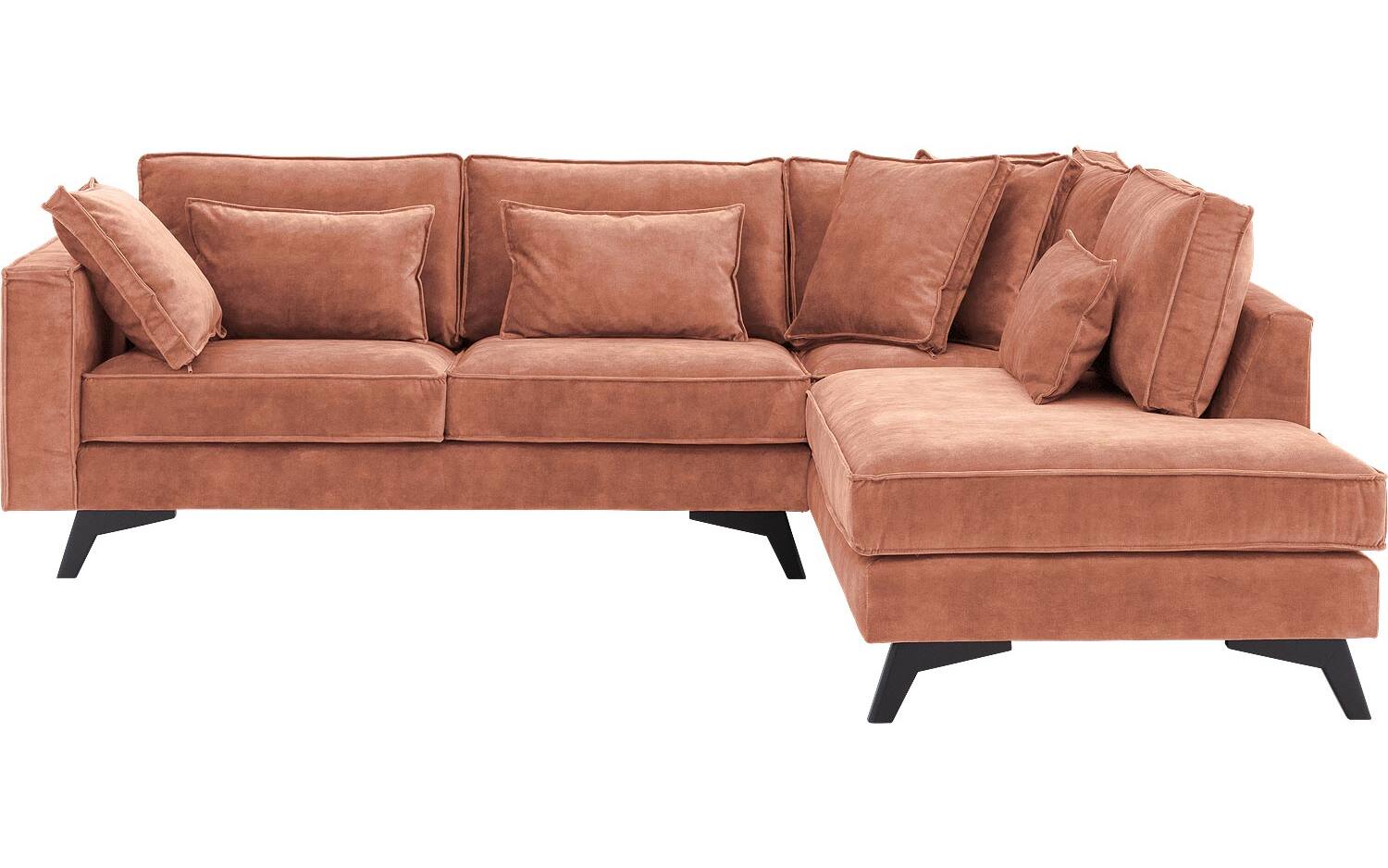 Goossens Bank Chambre roze, stof, 2,5-zits, elegant chic met ligelement rechts - 8718823284607