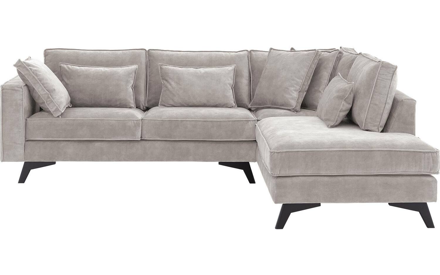 Goossens Bank Chambre grijs, stof, 2,5-zits, elegant chic met ligelement rechts - 8718823284614