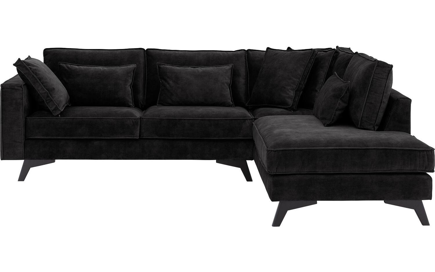 Goossens Bank Chambre grijs, stof, 2,5-zits, elegant chic met ligelement rechts - 8718823284690