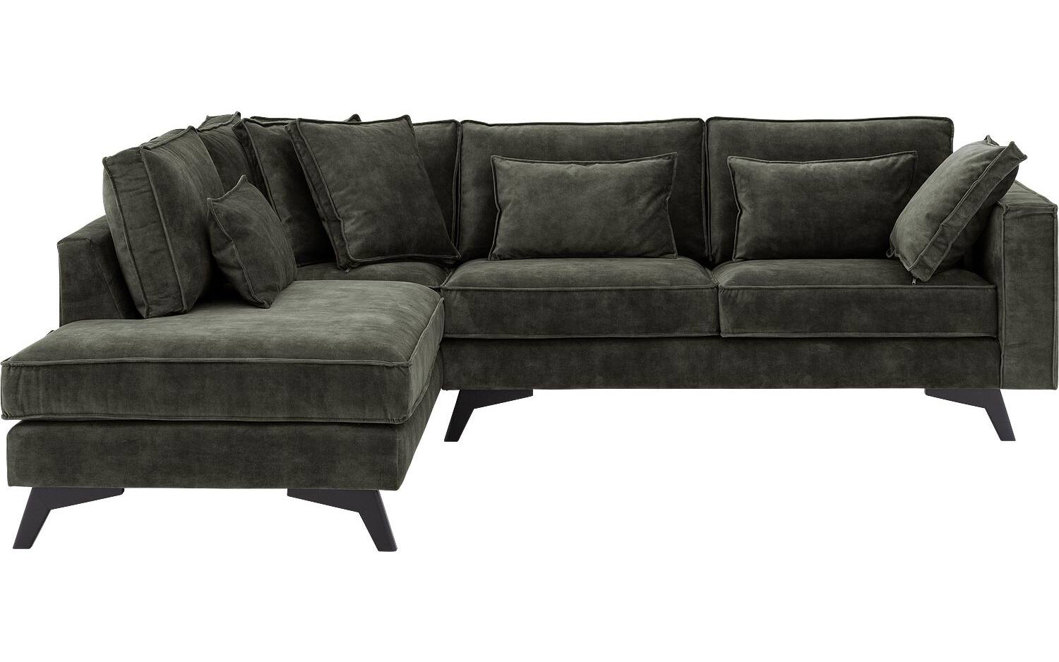 Goossens Bank Chambre groen, stof, 2,5-zits, elegant chic met ligelement links - 8718823284812