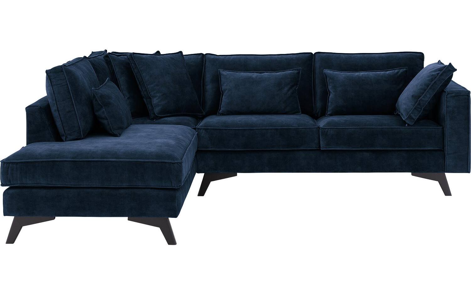 Goossens Bank Chambre blauw, stof, 2,5-zits, elegant chic met ligelement links - 8718823284959