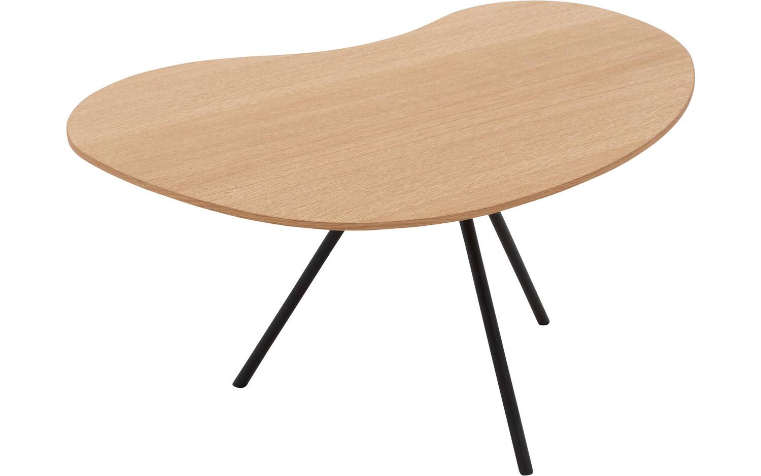 Goossens Salontafel Saya organisch, hout eiken blank, modern design, 79 x 36 x 61 cm - 8718823287066