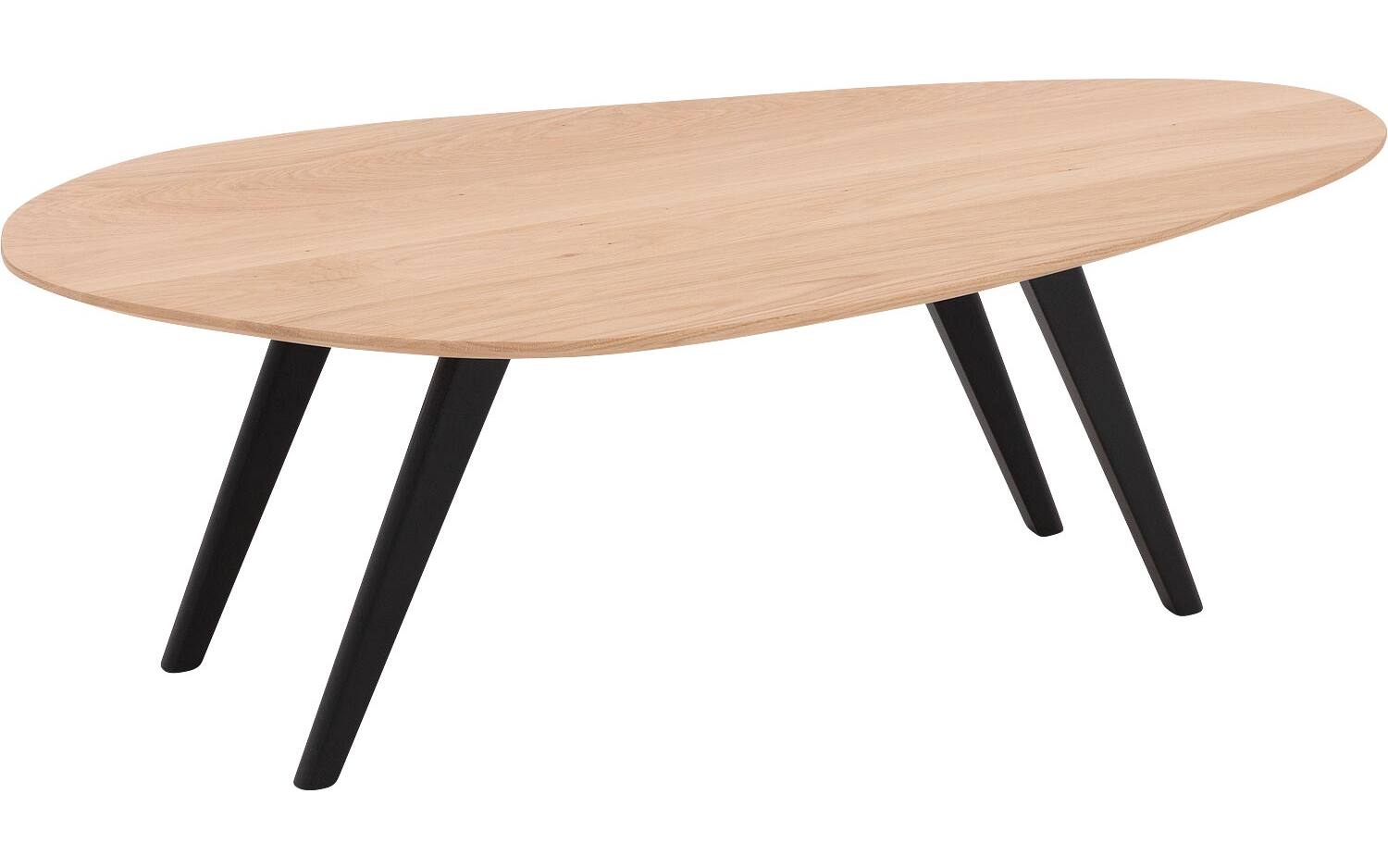 Goossens Salontafel Ferry organisch, hout eiken blank, elegant chic, 110 x 36 x 60 cm - 8718823340341