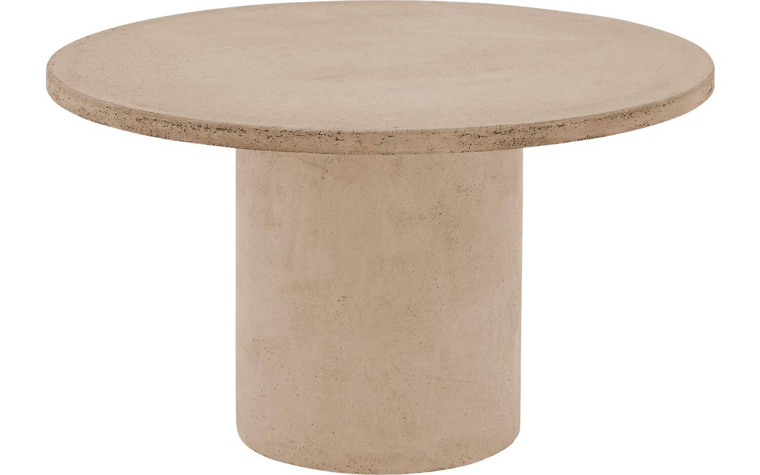 Goossens Salontafel Stone rond, beton grijs, urban industrieel, 70 x 40 x 70 cm - 8718823286205