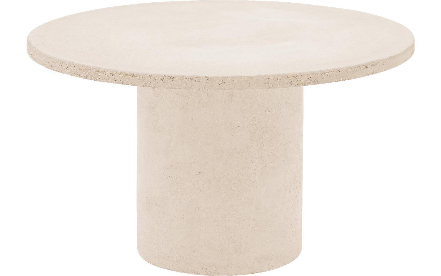 Goossens Salontafel Stone rond, beton beige, urban industrieel, 70 x 40 x 70 cm - 8718823286229