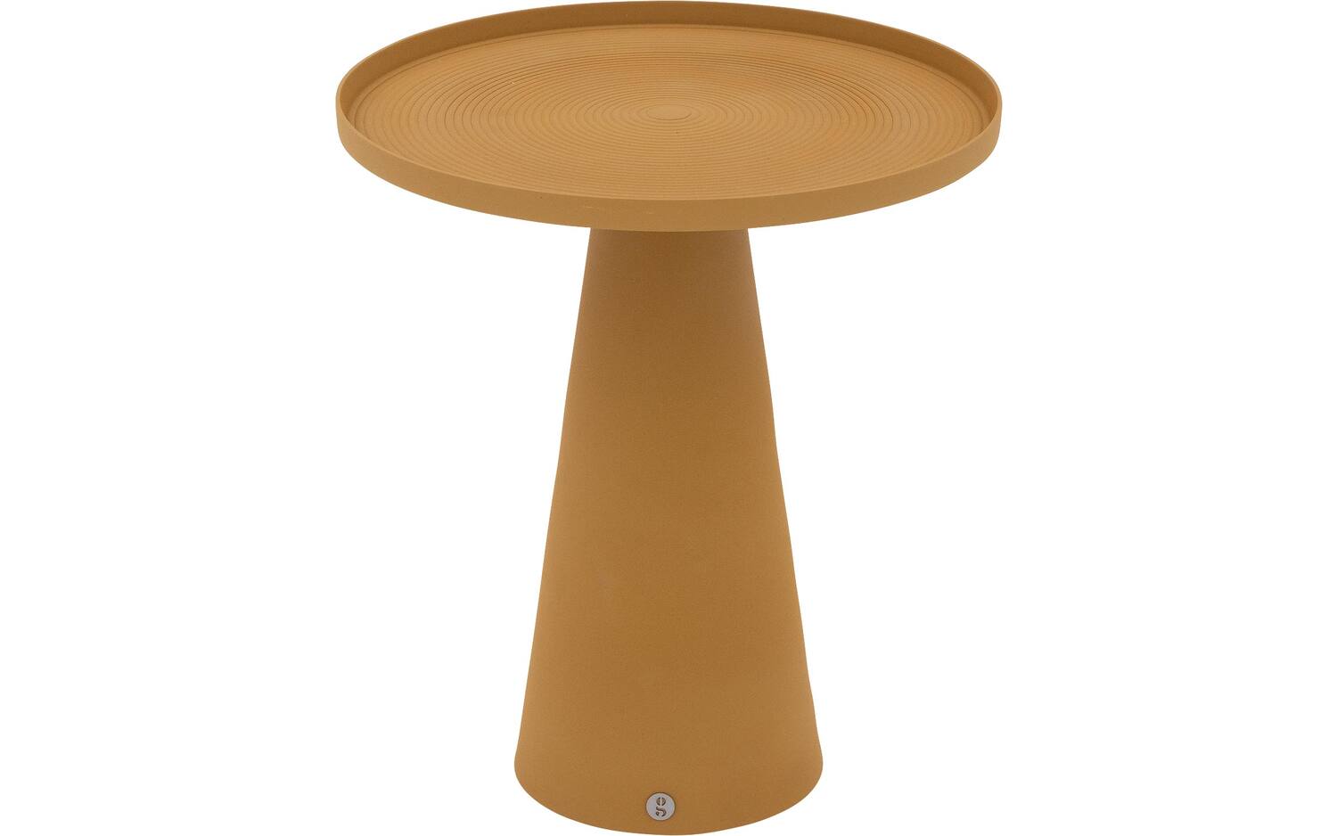 Goossens Salontafel Maiken rond, aluminium geel,, 43 x 49 x 43 cm - 8718823300581