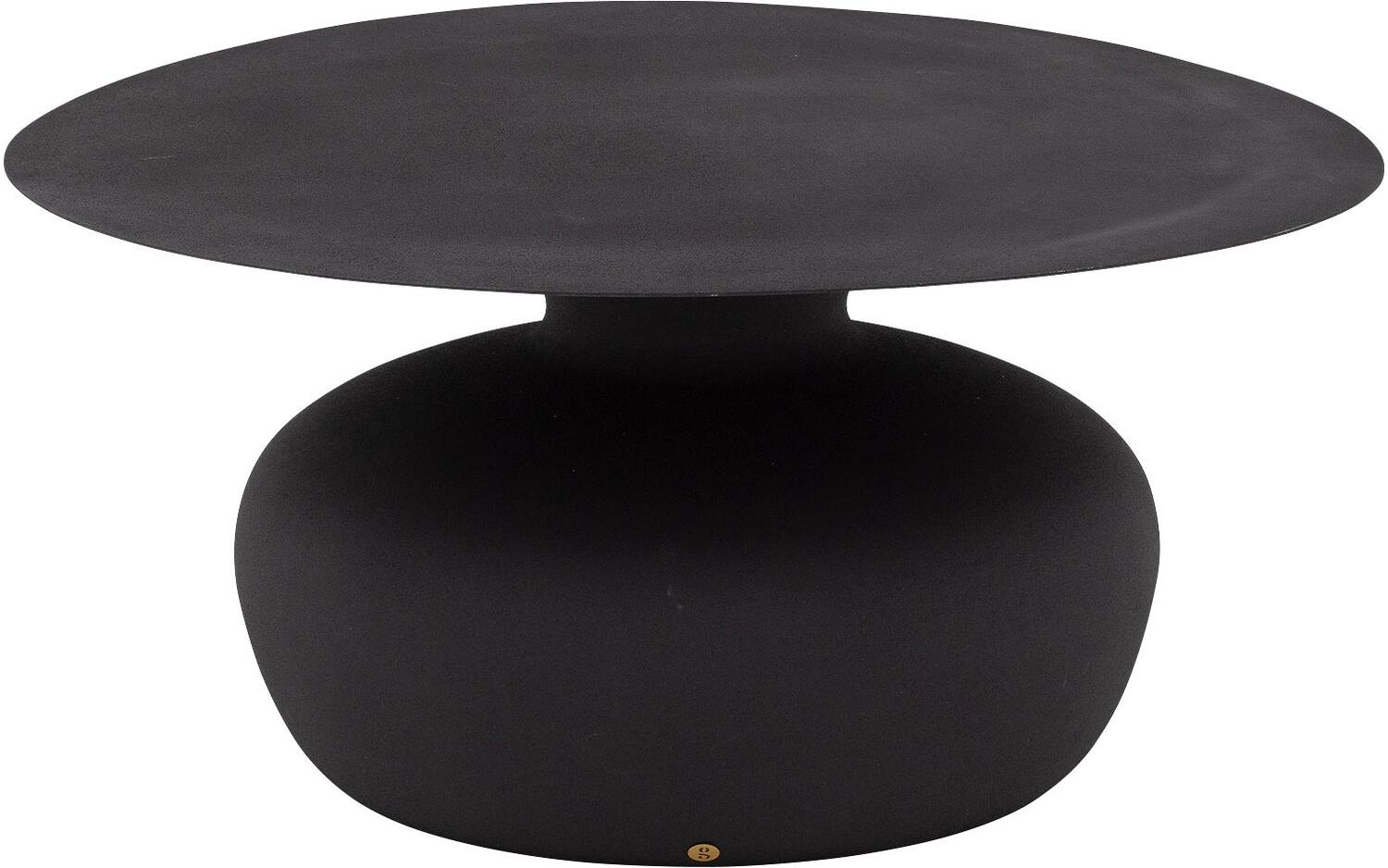 Goossens Salontafel Nanna rond, metaal zwart,, 85 x 40 x 85 cm - 8718823300567