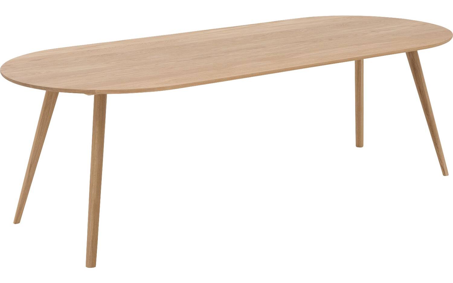 Goossens Eettafel Ferry, Semi rond 240 x 100 cm - 8718823291575