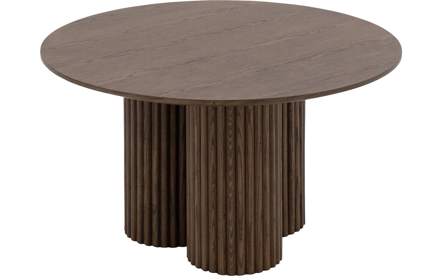 Goossens Basic Salontafel Melani rond, hout eiken bruin,, 80 x 45 x 80 cm - 8718823299328