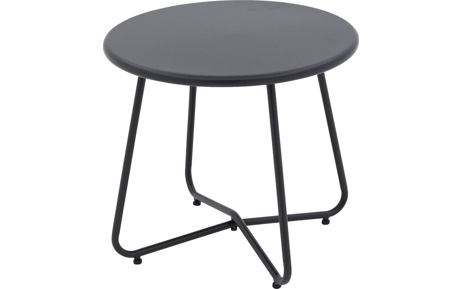 Goossens Salontafel Voor Buiten Must, aluminium zwart,, 50 x 45 x 50 cm - 8718823305203