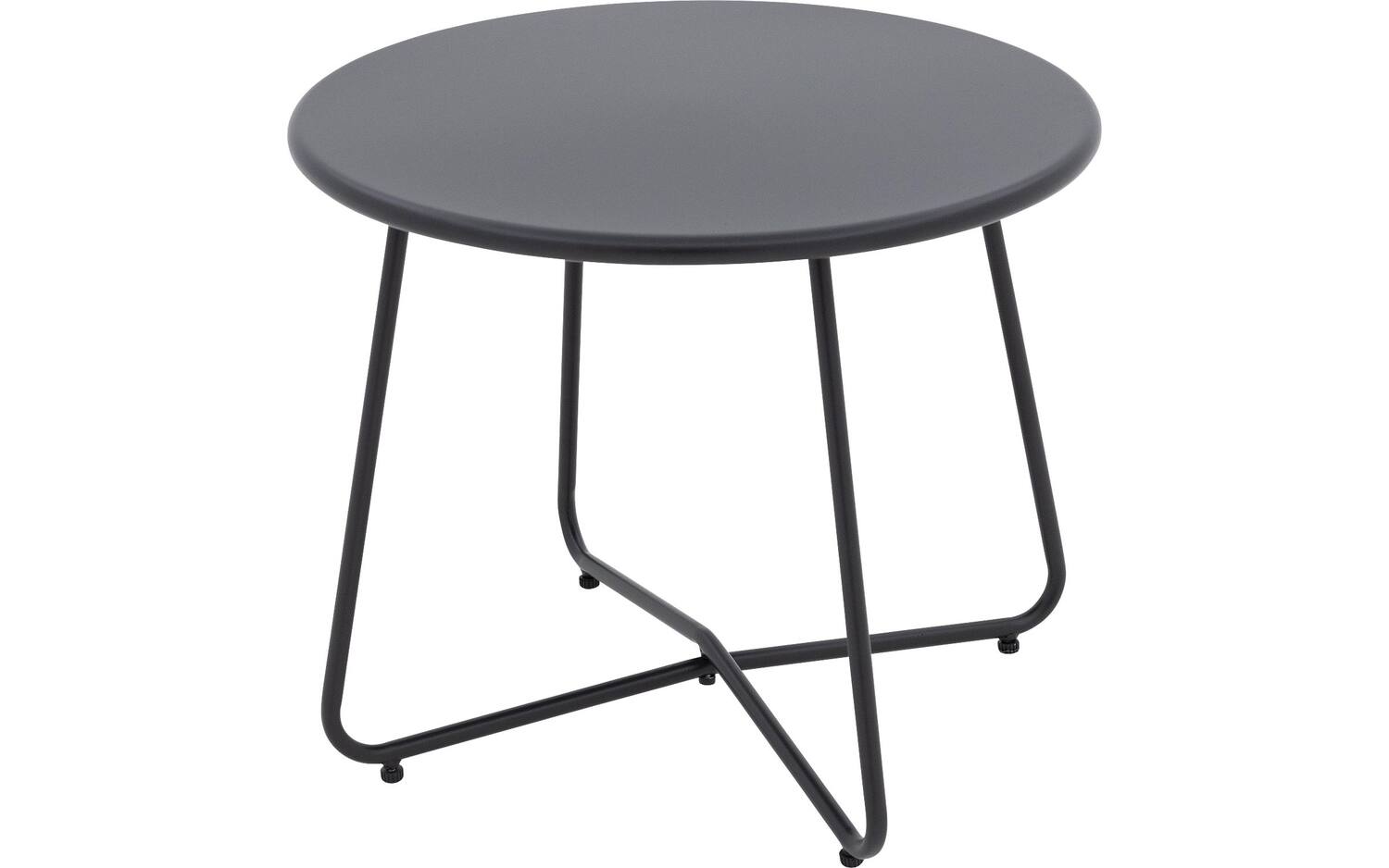 Goossens Salontafel Voor Buiten Must, aluminium zwart,, 60 x 50 x 60 cm - 8718823305234