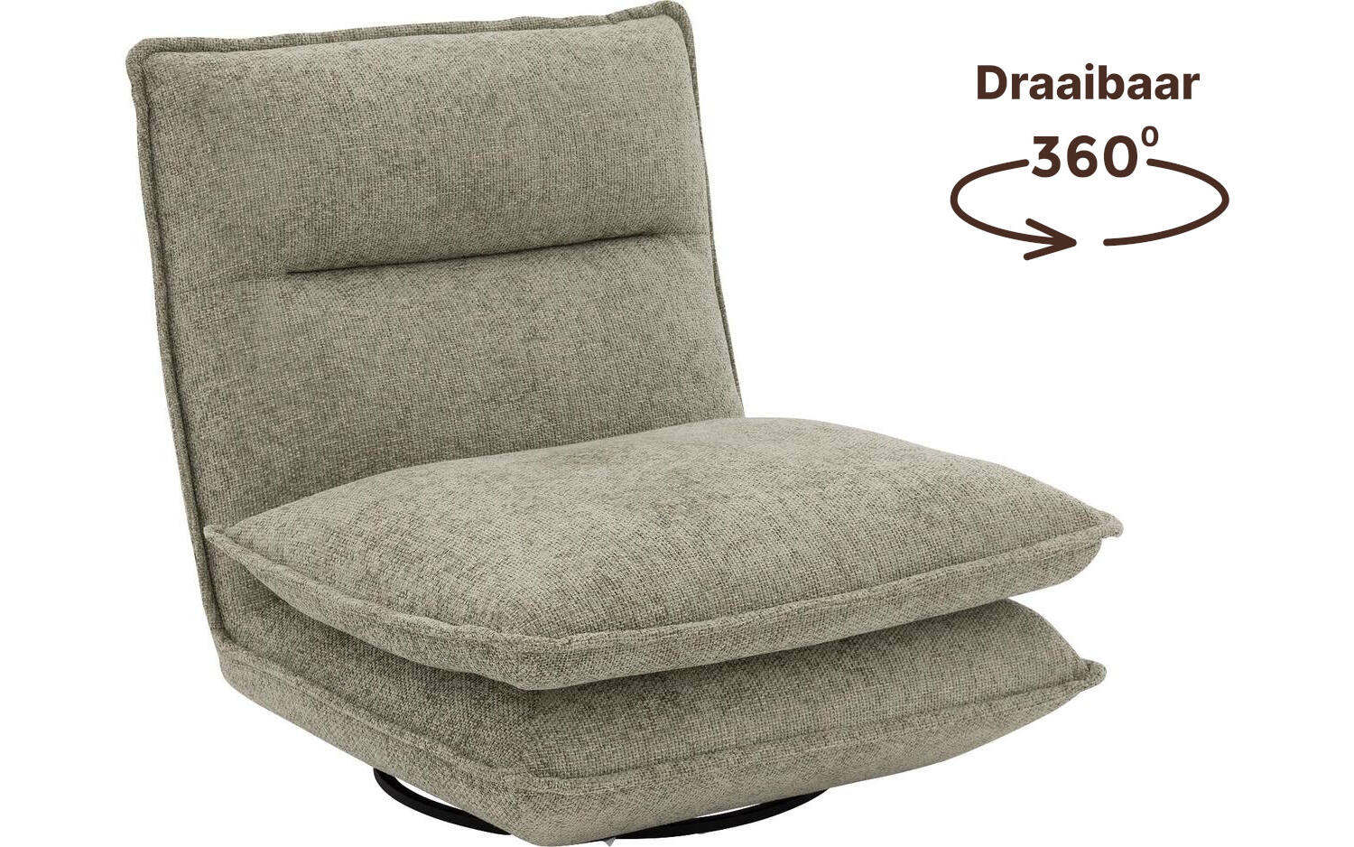 Goossens Draaifauteuil Alegro, Draaifauteuil zonder arm (m) - 8718823293074