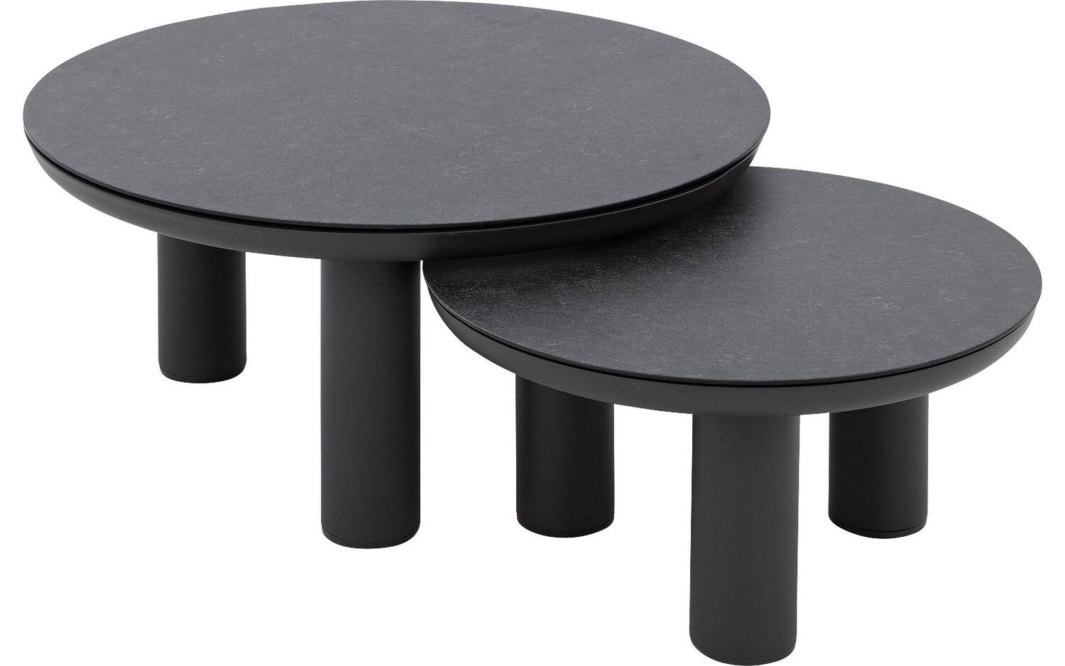 Goossens Salontafel Voor Buiten Roef, glas grijs,, 80 x 36 x 80 cm - 8718823305265