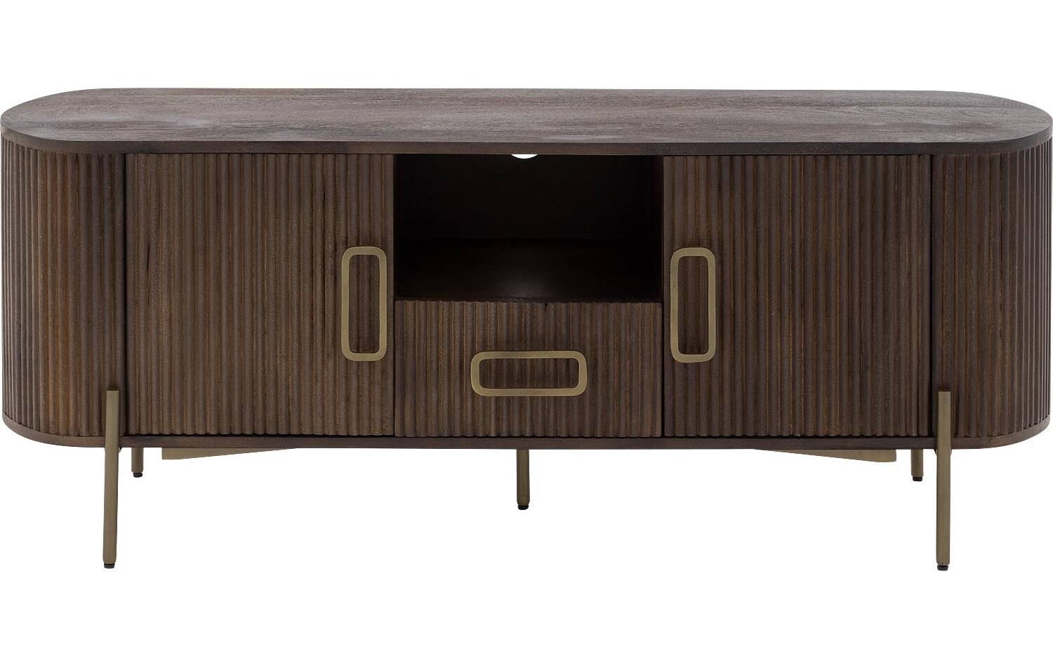 Goossens Tv Meubel Dagmar, 2 deuren 1 lade 1 open vak