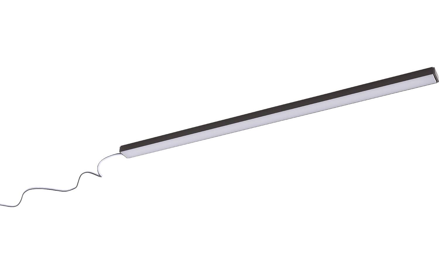 Goossens Kastverlichting Finish, Set 43 cm ledstrip wit licht met afstandbediening, zwart aluminium, , stijlvol landelijk - 8718823300826