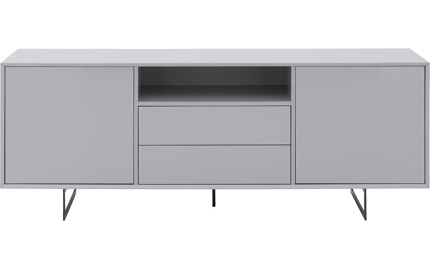 Goossens Basic Dressoir Vienna, 2 deuren 2 laden met 1 open vak - 8718823247626