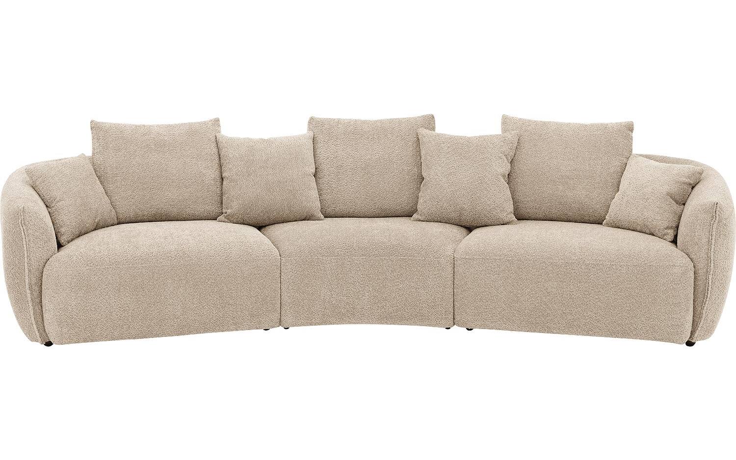 Goossens Bank Fay beige, stof, 1,5-zits, stijlvol landelijk - 8718823318821