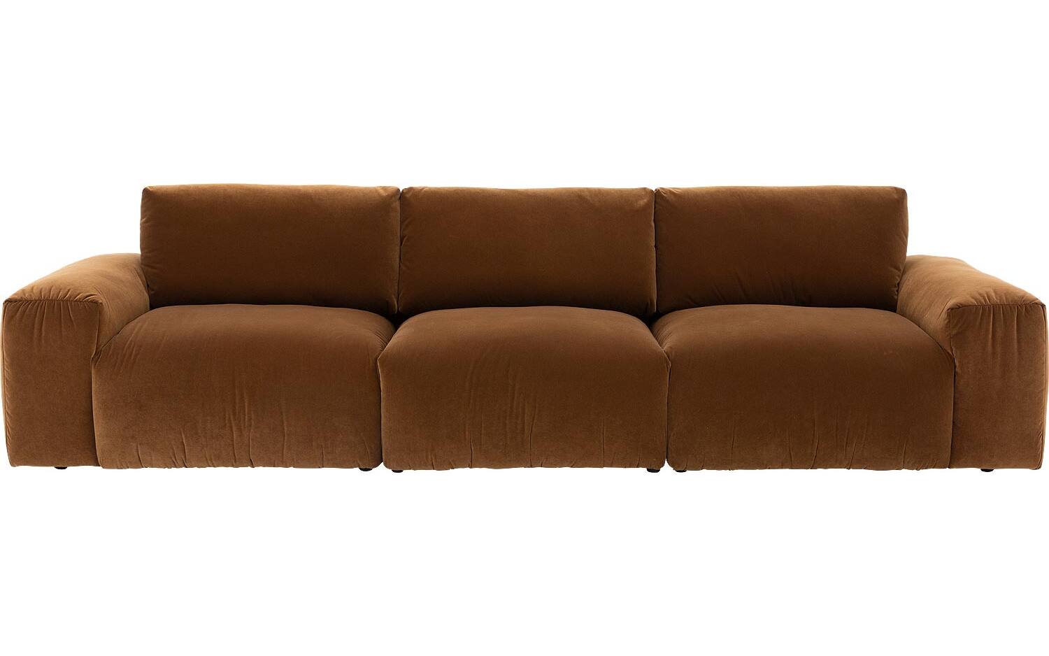 Goossens Bank Amara bruin, stof, 1,5-zits, - 8718823319101