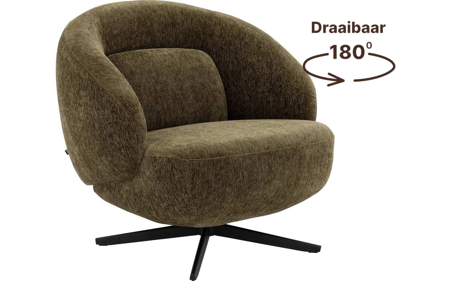 Goossens Draaifauteuil Saar, Draaifauteuil - 8718823320732
