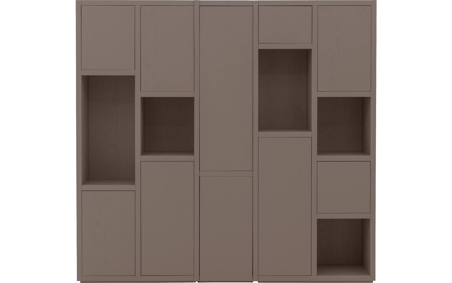 Goossens Wandmeubel Granada, 10 deuren 5 open vakken - 8718823320282