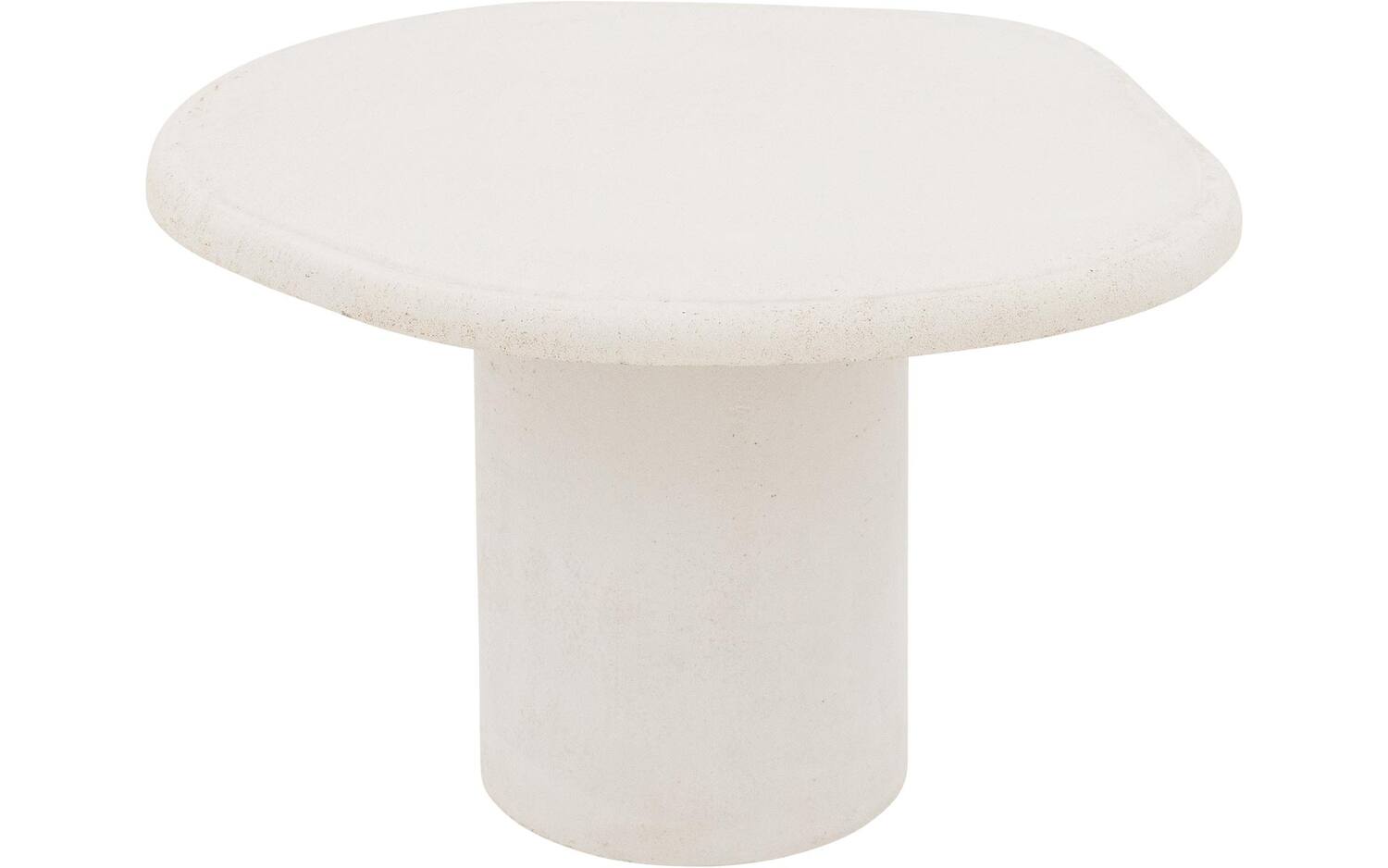 Goossens Salontafel Stone organisch, beton wit, urban industrieel, 50 x 31 x 40 cm - 8718823321029