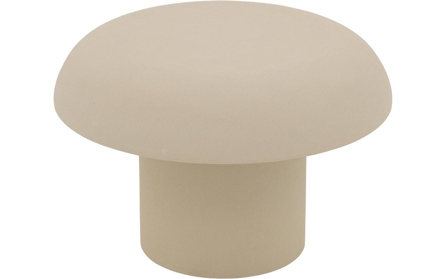 Goossens Salontafel Mushroom rond, leefbeton beige, urban industrieel, 60 x 40 x 60 cm - 8718823321043