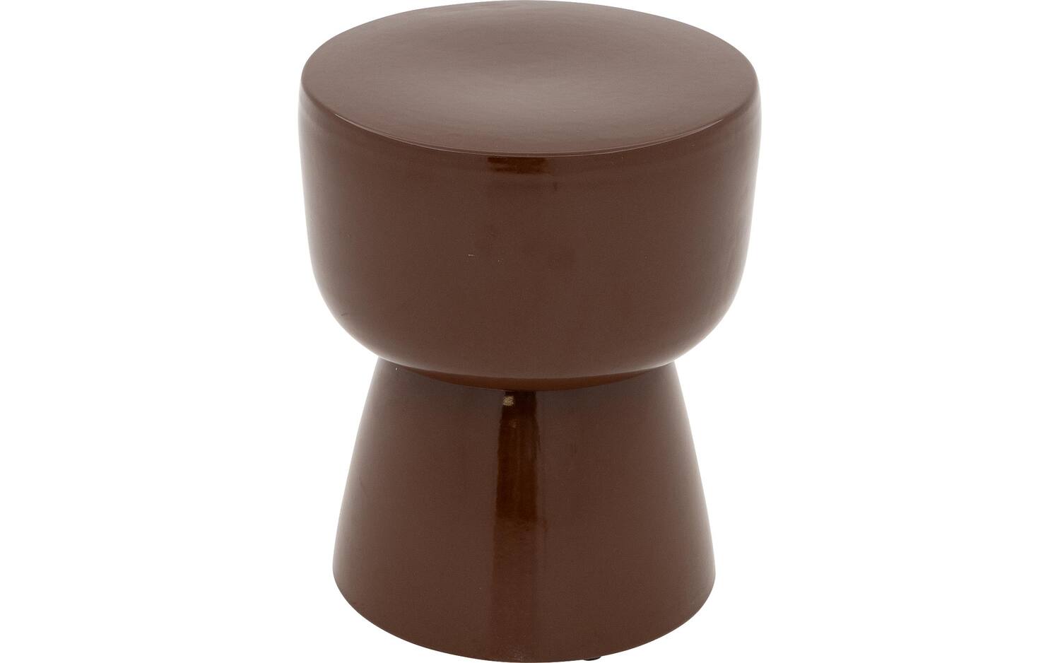 Kave Home Kave Home Bijzettafel Mesquida rond, cement cement,, 39 x 46 x 39 cm - 8433840892818