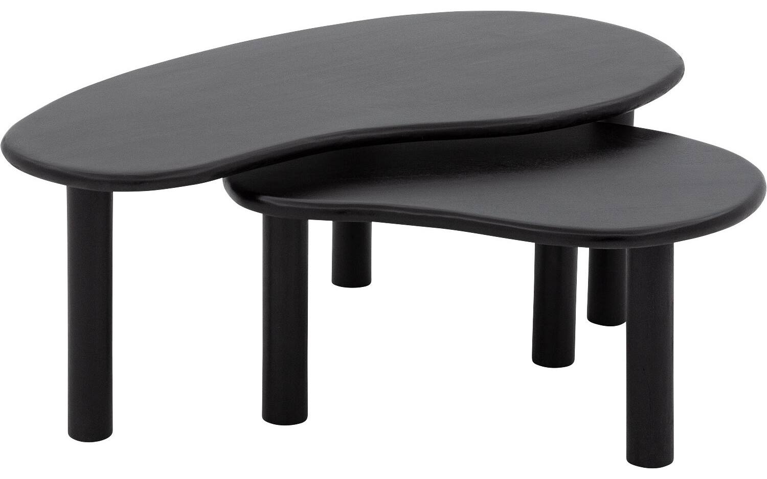 Goossens Salontafel Elan organisch, hout mango zwart,, 110 x 39 x 60 cm - 8718823322194