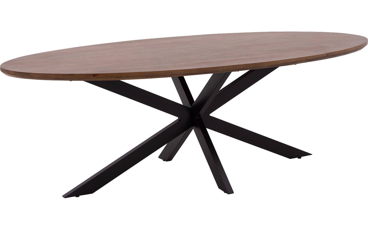 Goossens Eettafel Nilo, Ovaal 240 x 110 cm - 8718823322033