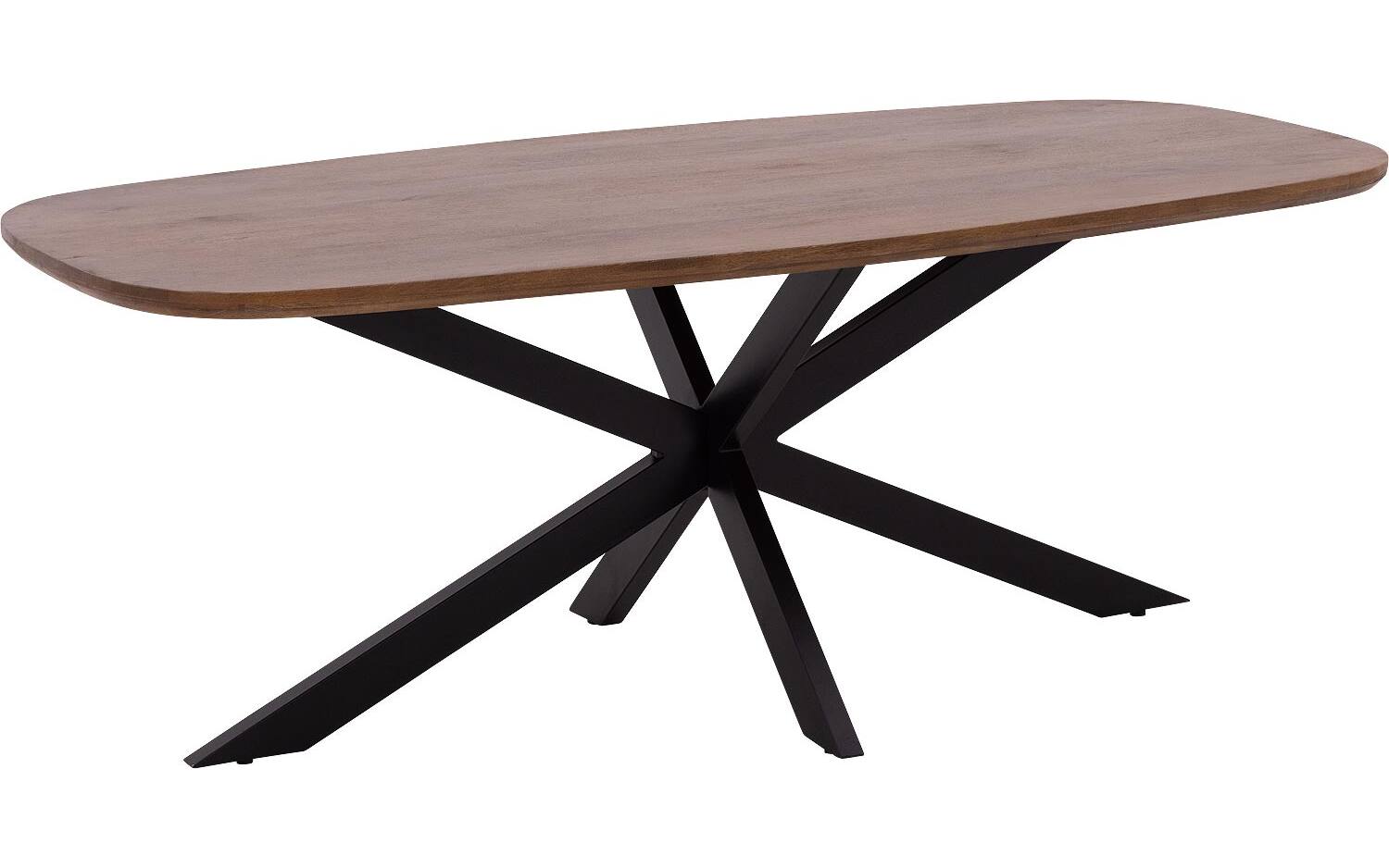Goossens Eettafel Nilo, Semi rechthoekig 210 x 100 cm - 8718823322057