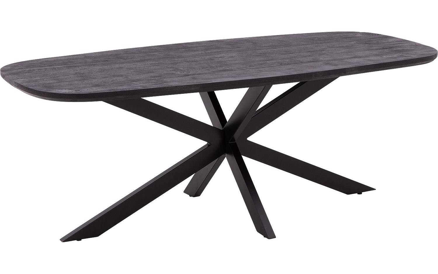 Goossens Eettafel Nilo, Semi rechthoekig 210 x 100 cm - 8718823322132