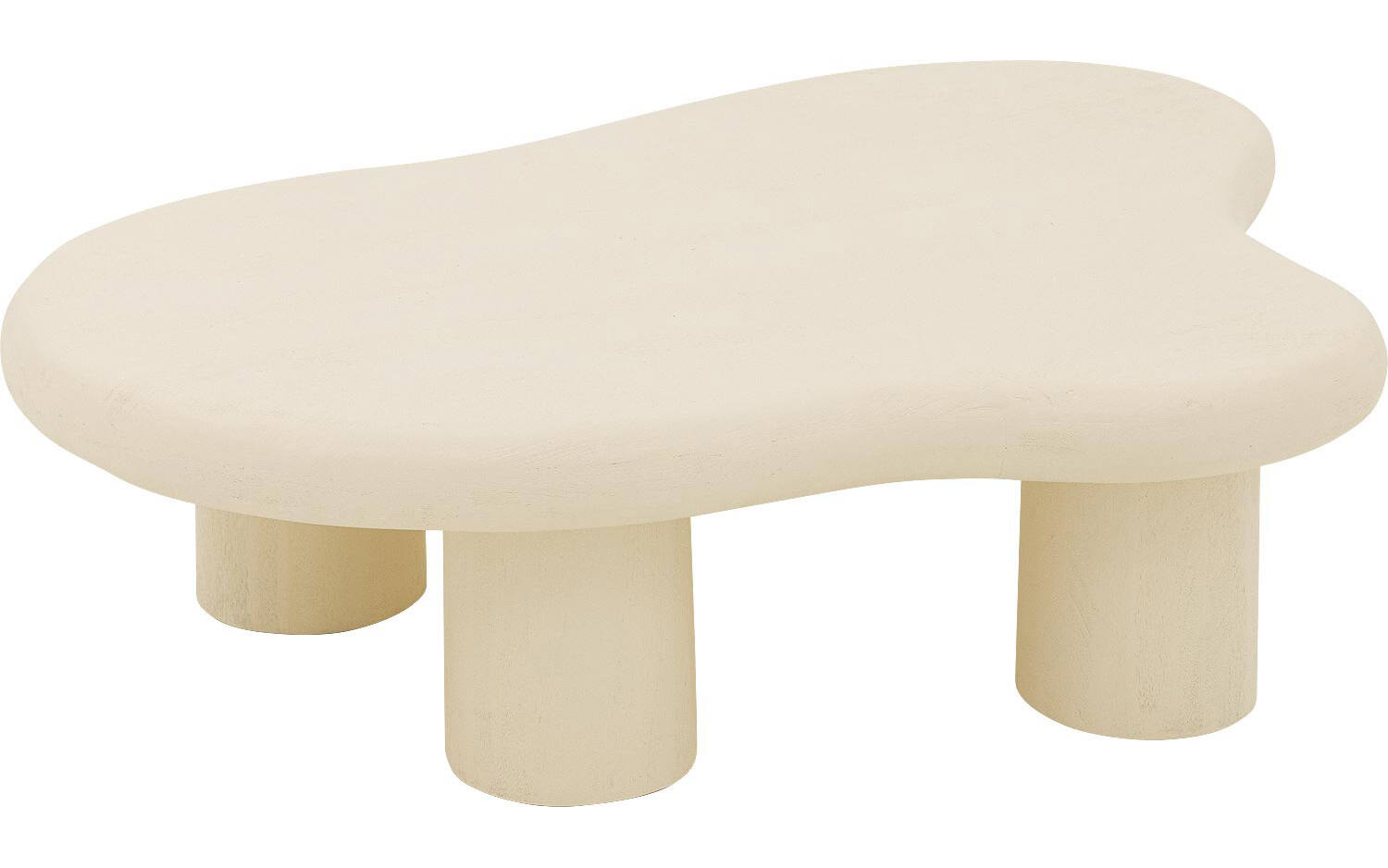 Goossens Salontafel Savi organisch, hout mango wit,, 120 x 30 x 88 cm - 8718823322491