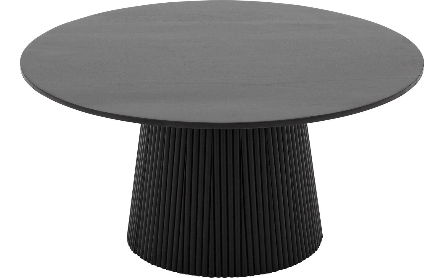 Goossens Salontafel Zaro rond, hout mango zwart,, 80 x 38 x 80 cm - 8718823329797