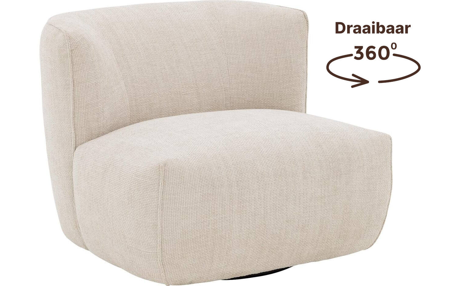 Goossens Draaifauteuil Nayla, Draaifauteuil - 8718823322019