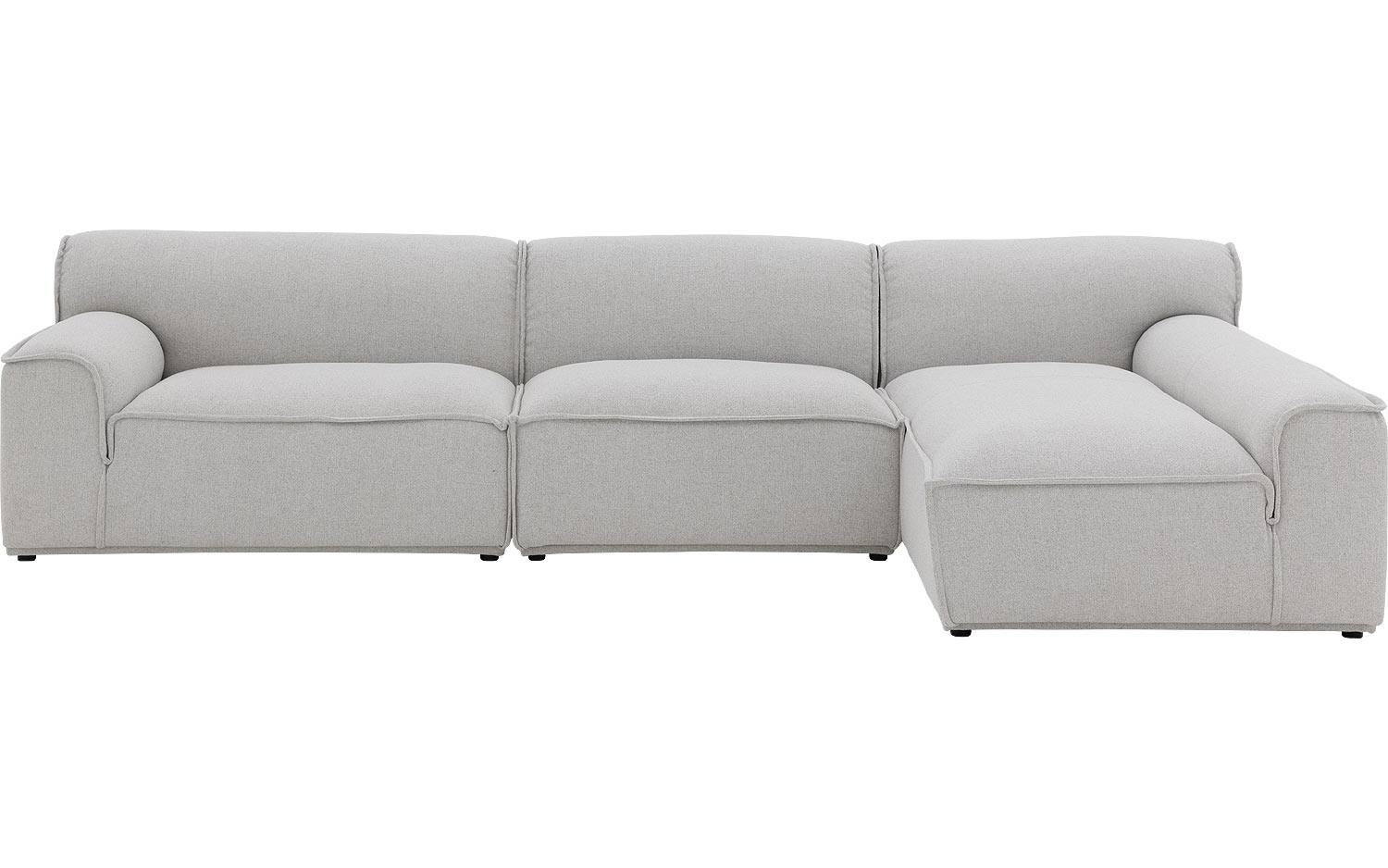 Goossens Excellent Elementenbank Sens bruin, stof, 1,5-zits, urban industrieel - 8718823321340