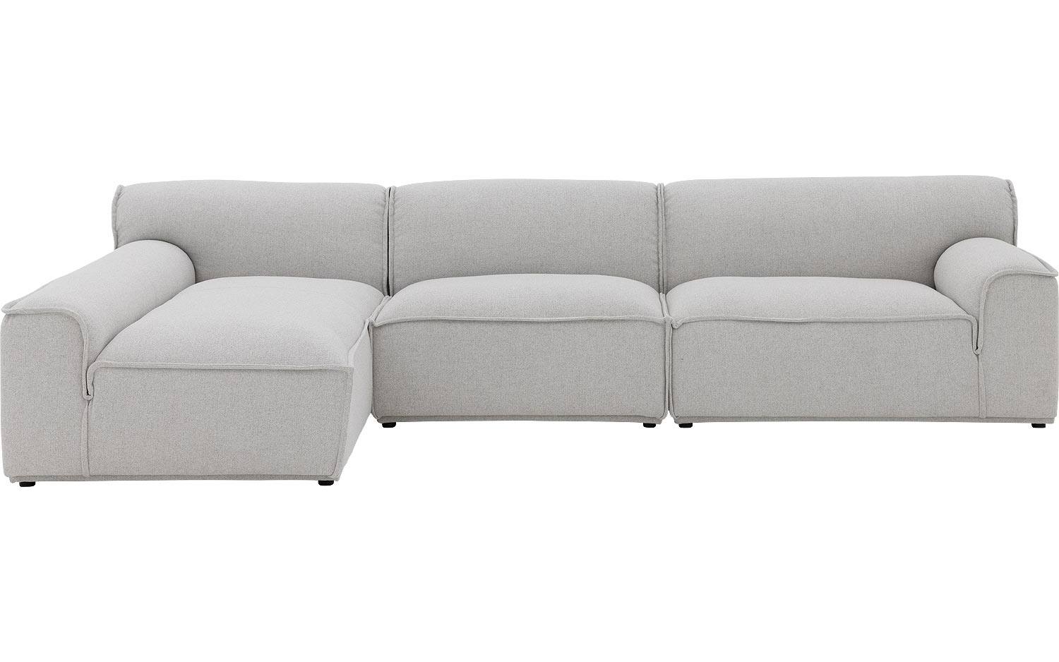 Goossens Excellent Elementenbank Sens bruin, stof, 1,5-zits, urban industrieel - 8718823321357