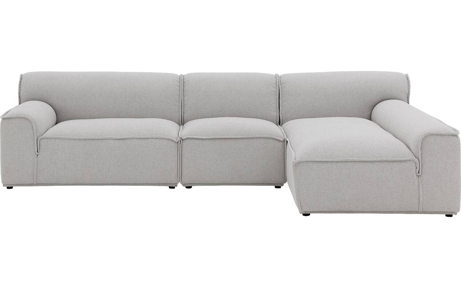 Goossens Excellent Elementenbank Sens bruin, stof, 1,5-zits, urban industrieel - 8718823321326