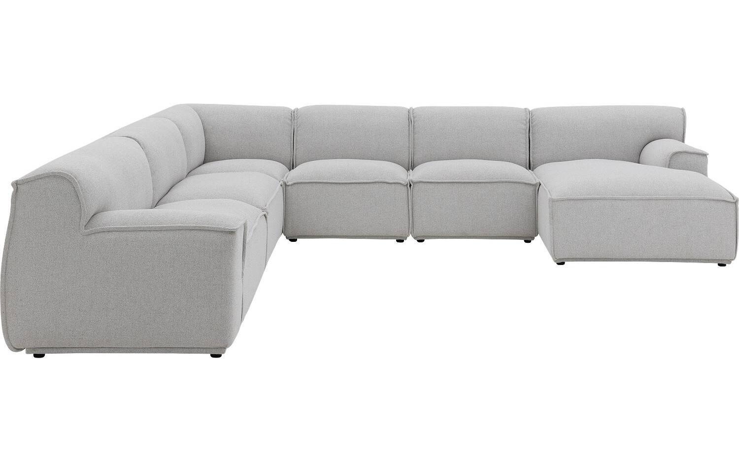 Goossens Excellent Elementenbank Sens bruin, stof, 1,5-zits, urban industrieel - 8718823321395