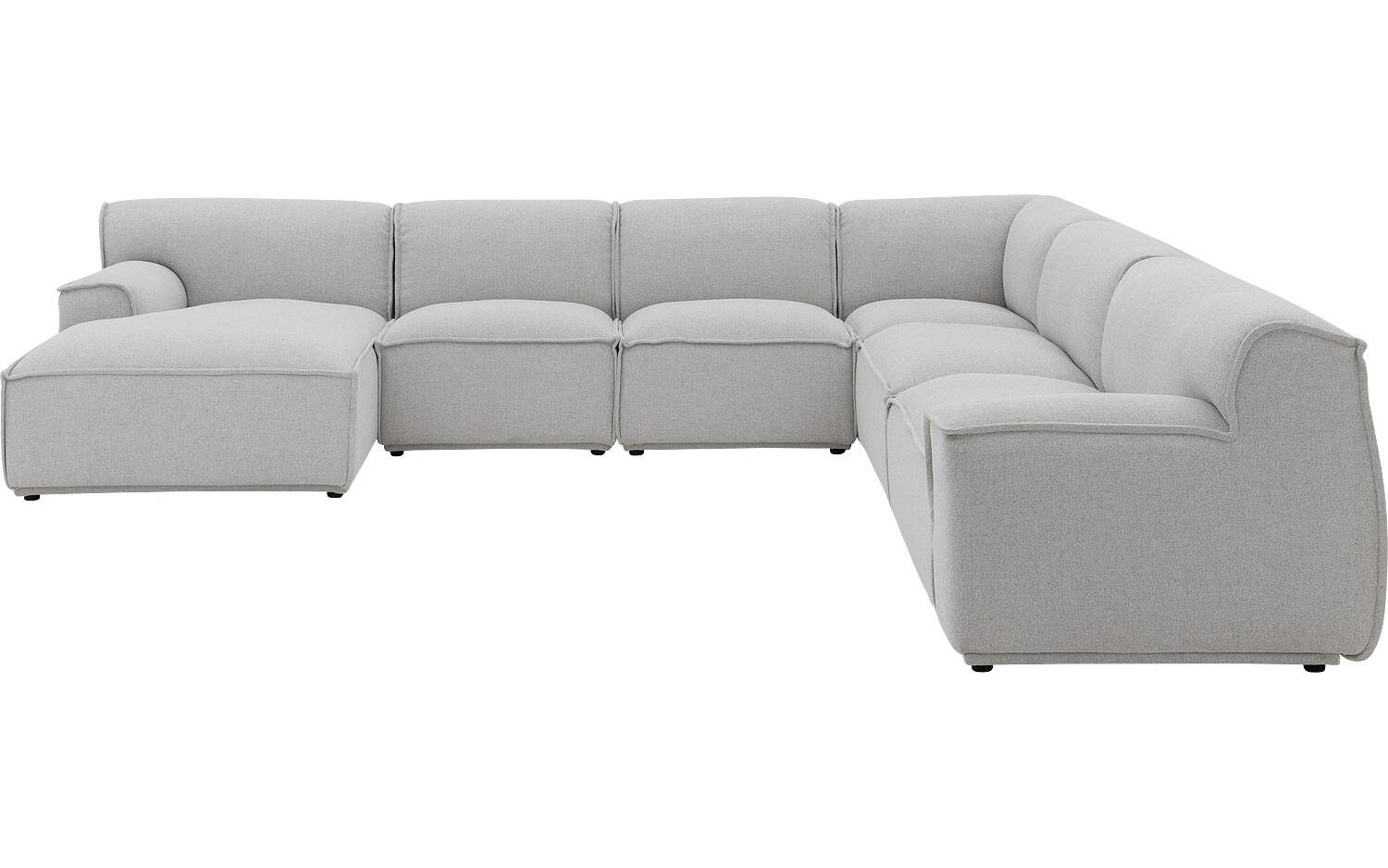 Goossens Excellent Elementenbank Sens bruin, stof, 1,5-zits, urban industrieel - 8718823321401