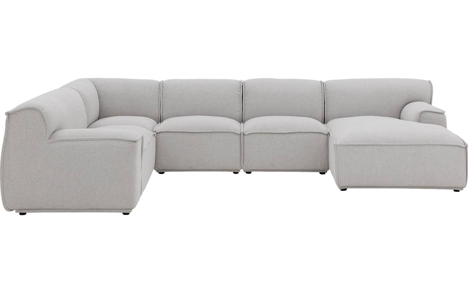 Goossens Excellent Elementenbank Sens bruin, stof, 1,5-zits, urban industrieel - 8718823321579