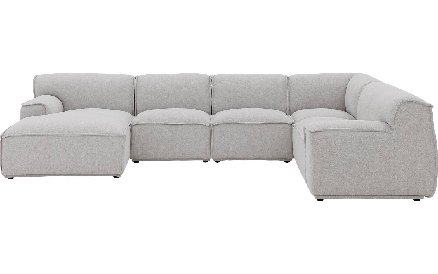 Goossens Excellent Elementenbank Sens bruin, stof, 1,5-zits, urban industrieel - 8718823321562