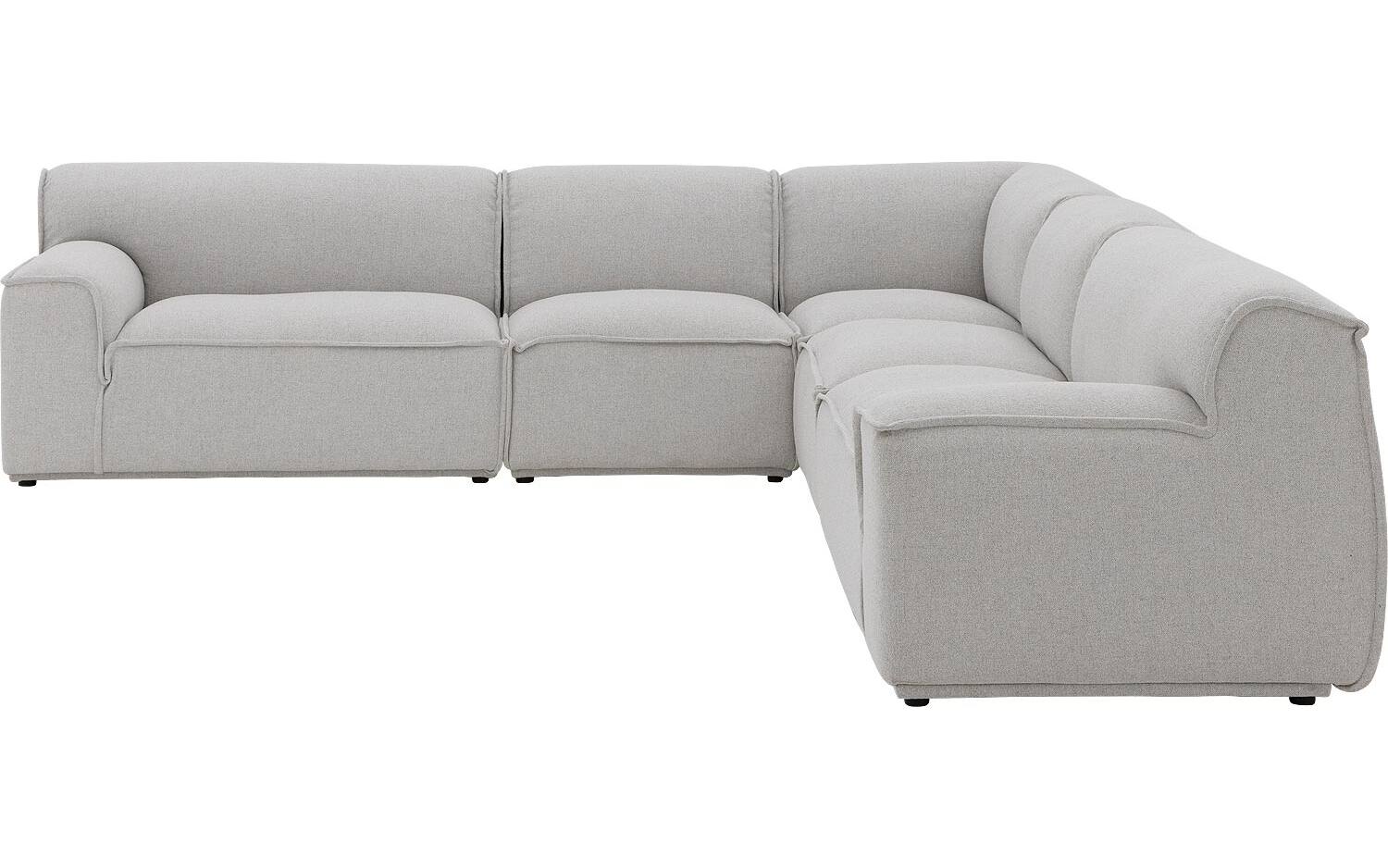 Goossens Excellent Elementenbank Sens bruin, stof, 1,5-zits, urban industrieel - 8718823321593