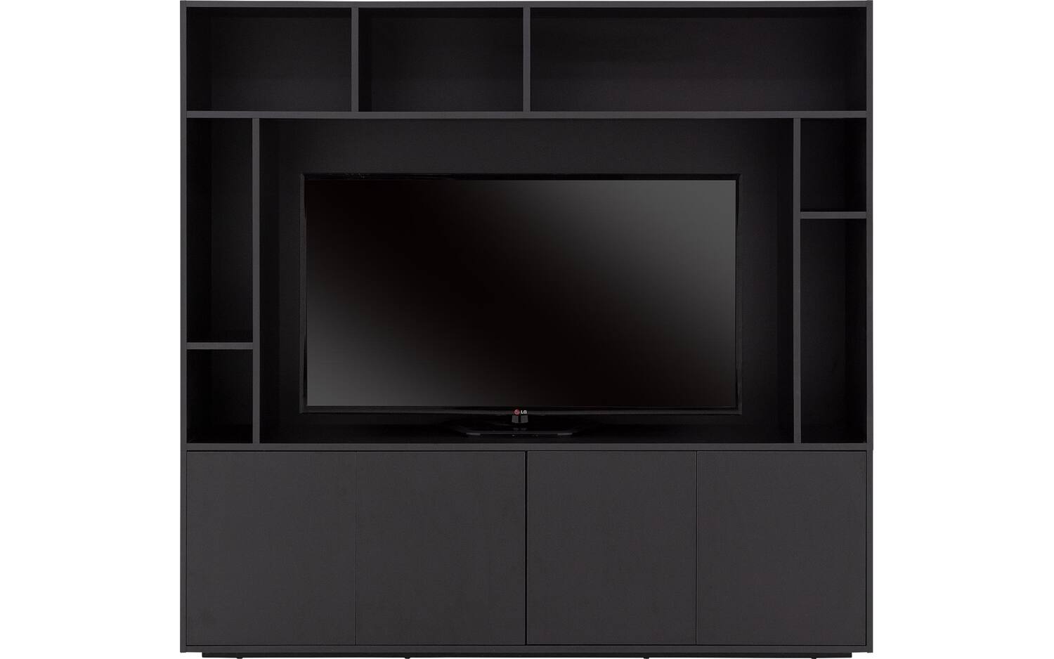 Goossens Basic Tv Meubel Madrid, 4 deuren 7 open vakken 1 tv paneel - 8718823321463