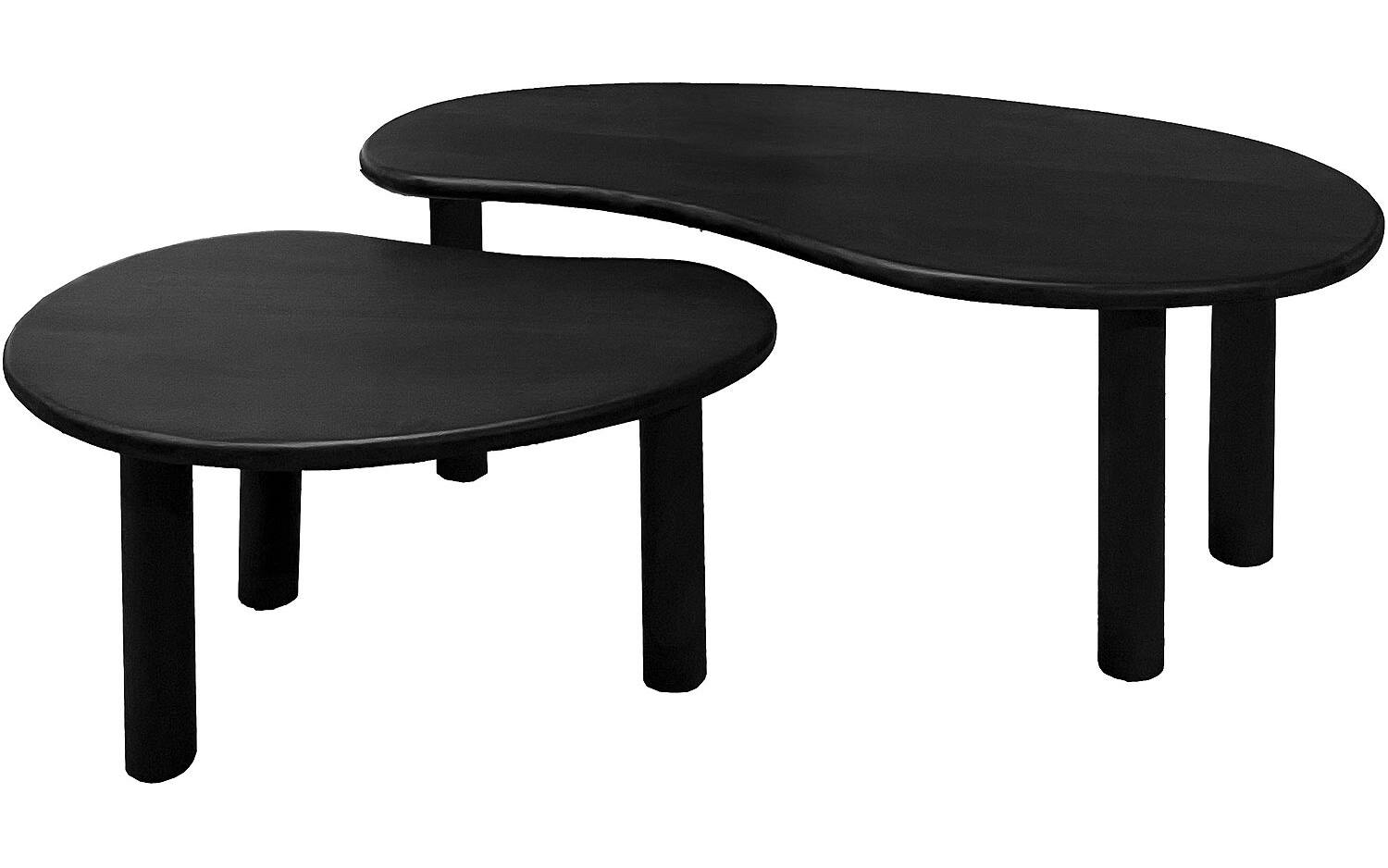 Goossens Salontafel Elan organisch, hout mango zwart,, 110 x 39 x 60 cm - 8718823322194