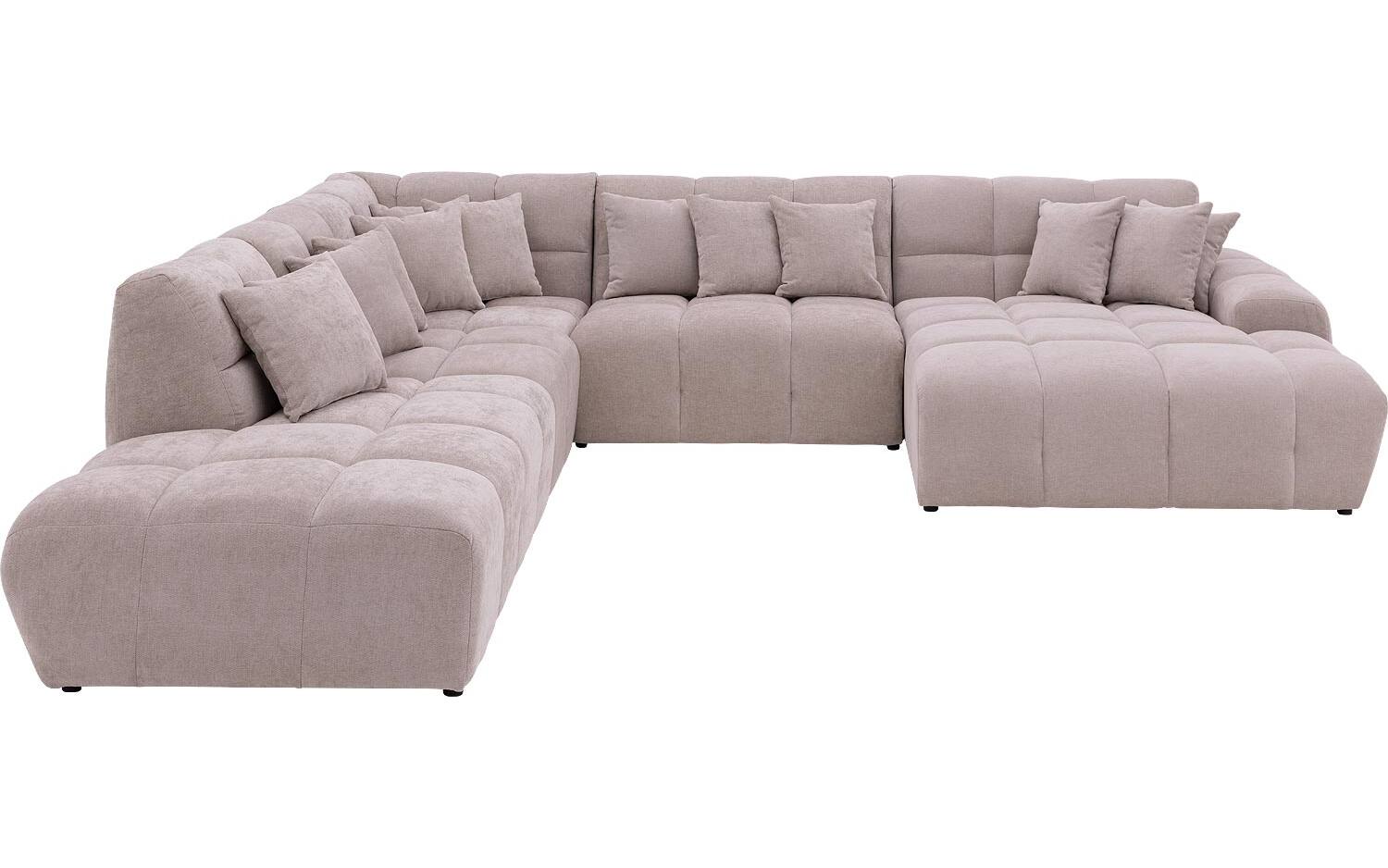 Goossens Excellent Bank Kubus beige, stof, 1,5-zits, modern design - 8718823324983