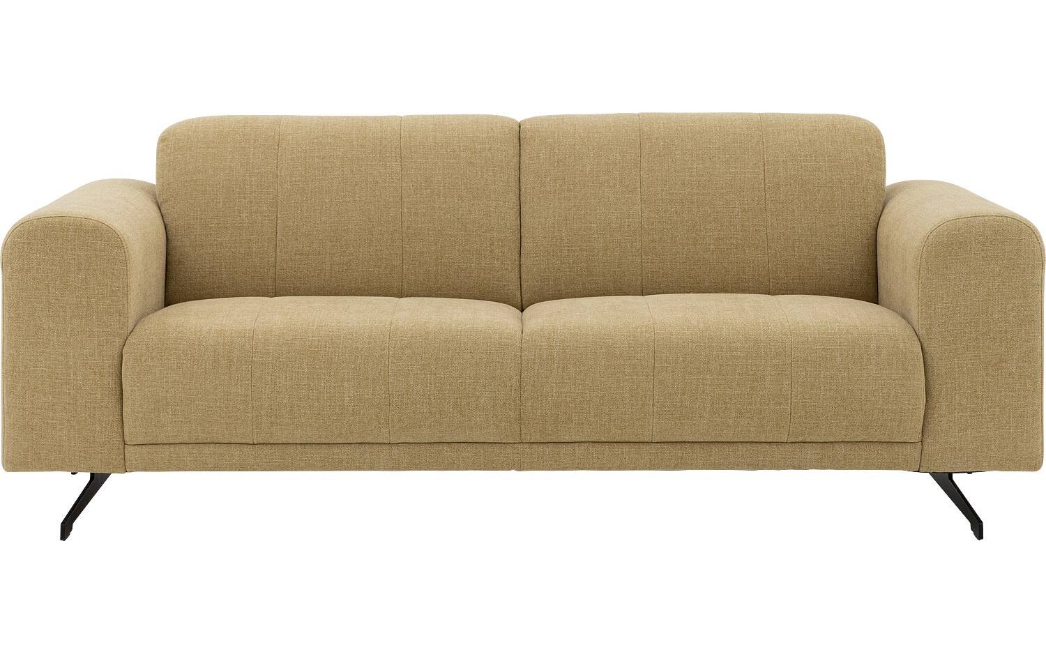 Goossens Bank Mellow geel, stof, 3-zits, stijlvol landelijk - 8718823322958