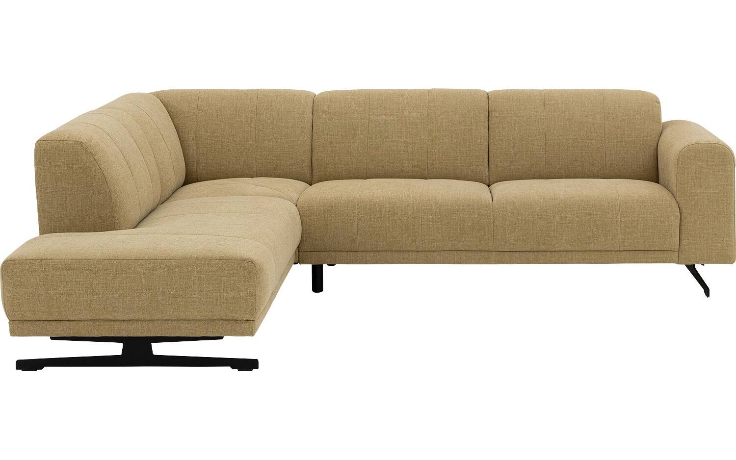 Goossens Bank Mellow geel, stof, 2-zits, stijlvol landelijk - 8718823323016