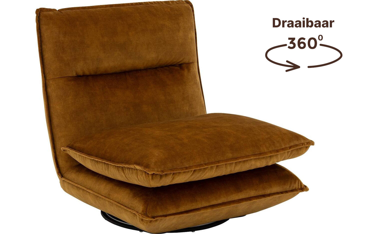 Goossens Draaifauteuil Alegro, Draaifauteuil zonder arm (s) - 8718823322828