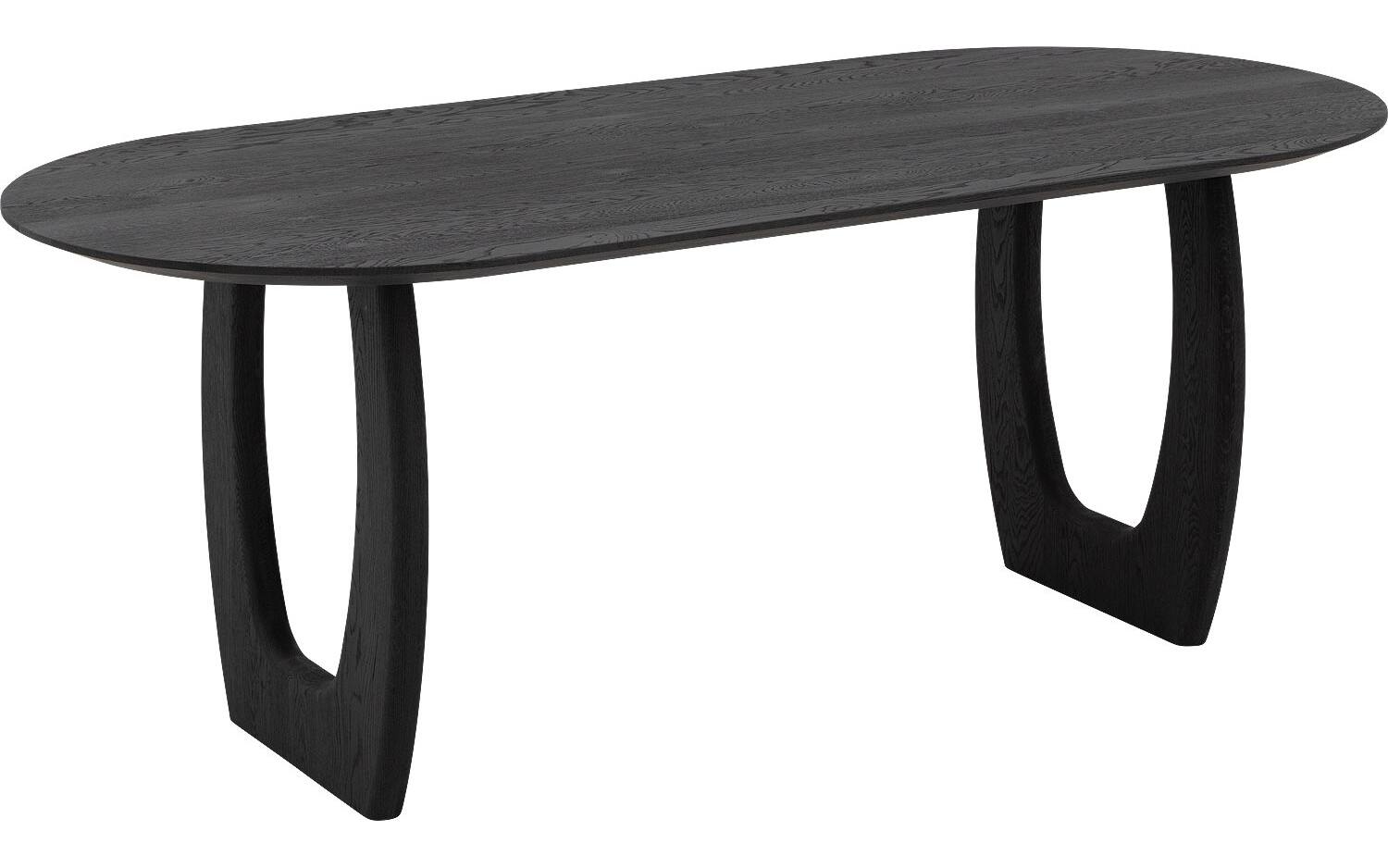 Goossens Eettafel Slim, Semi rond 240 x 100 cm - 8718823324648