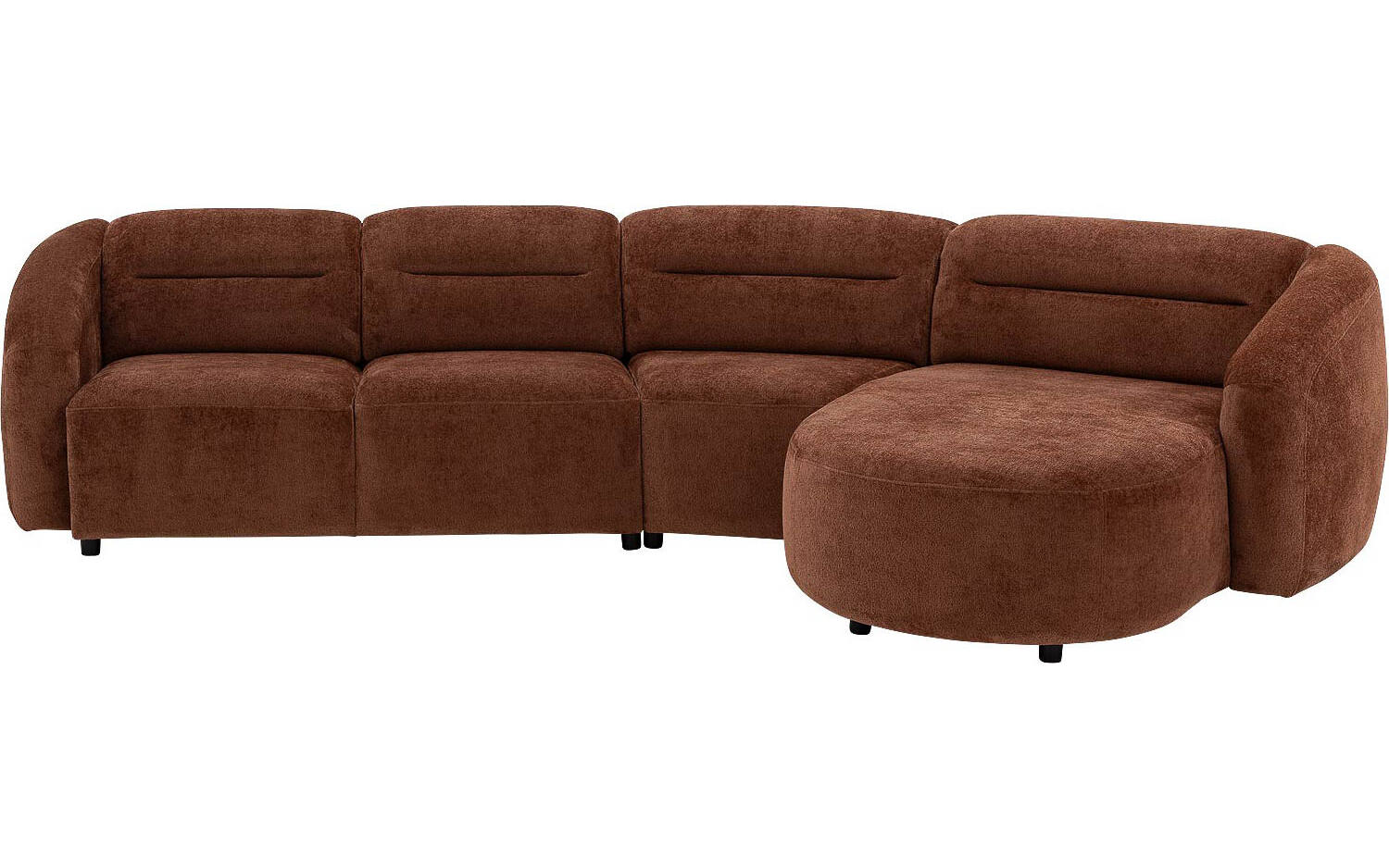 Goossens Bank Zitra bruin, stof, - 8718823330373